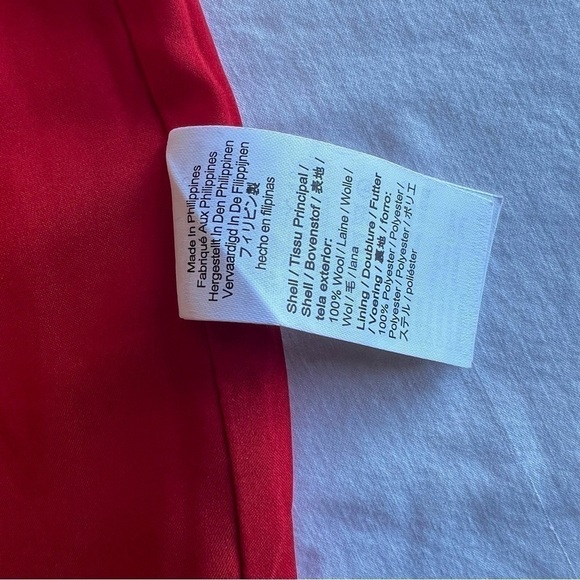 J.Crew Wool Tuxedo Wide-Leg Pleated Limited Edition Pants in Red Color S… - Picture 13 of 16